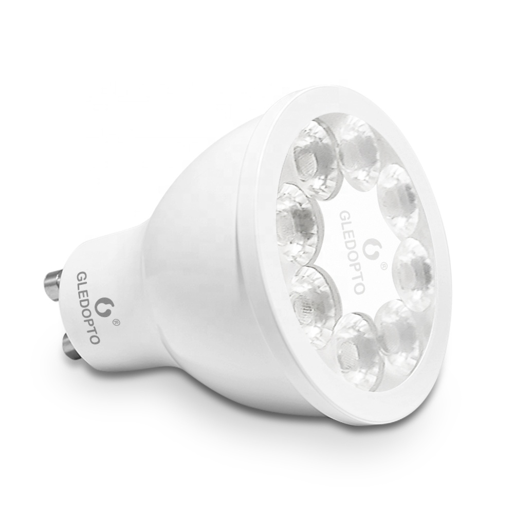 Gledopto Connected Home ZigBee Spot GU10 Dimmable ZigBee3.0 Operated GU10 LED Bulb RGBW App Smart Control LED Lighting Fixture