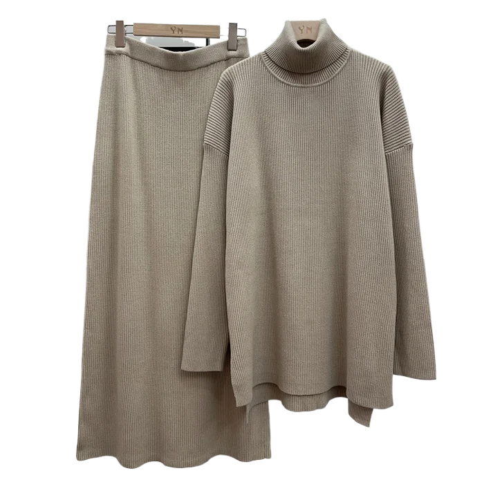 Women's Clothing Wholesale Fashion High Quality Plus Size Winter Clothes Sets Knitted Sweaters