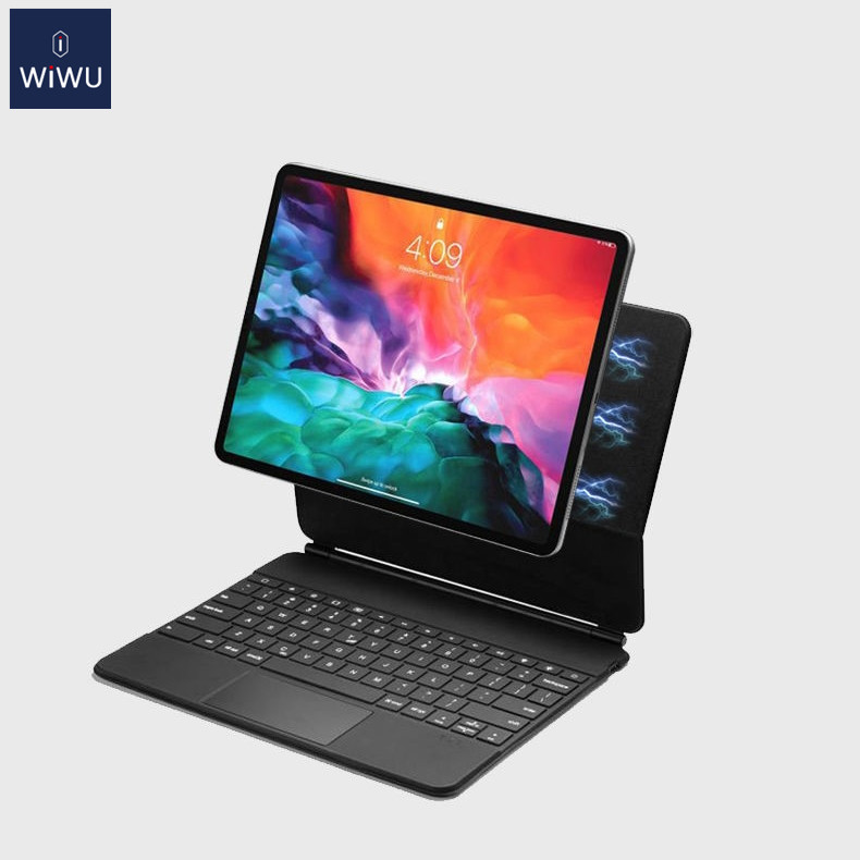 WiWU Волшебная клавиатура Беспроводная для IPad Pro Air подвесные кронштейны 12 11 10,9 дюймов английская Арабская BT Магнитная клавиатура