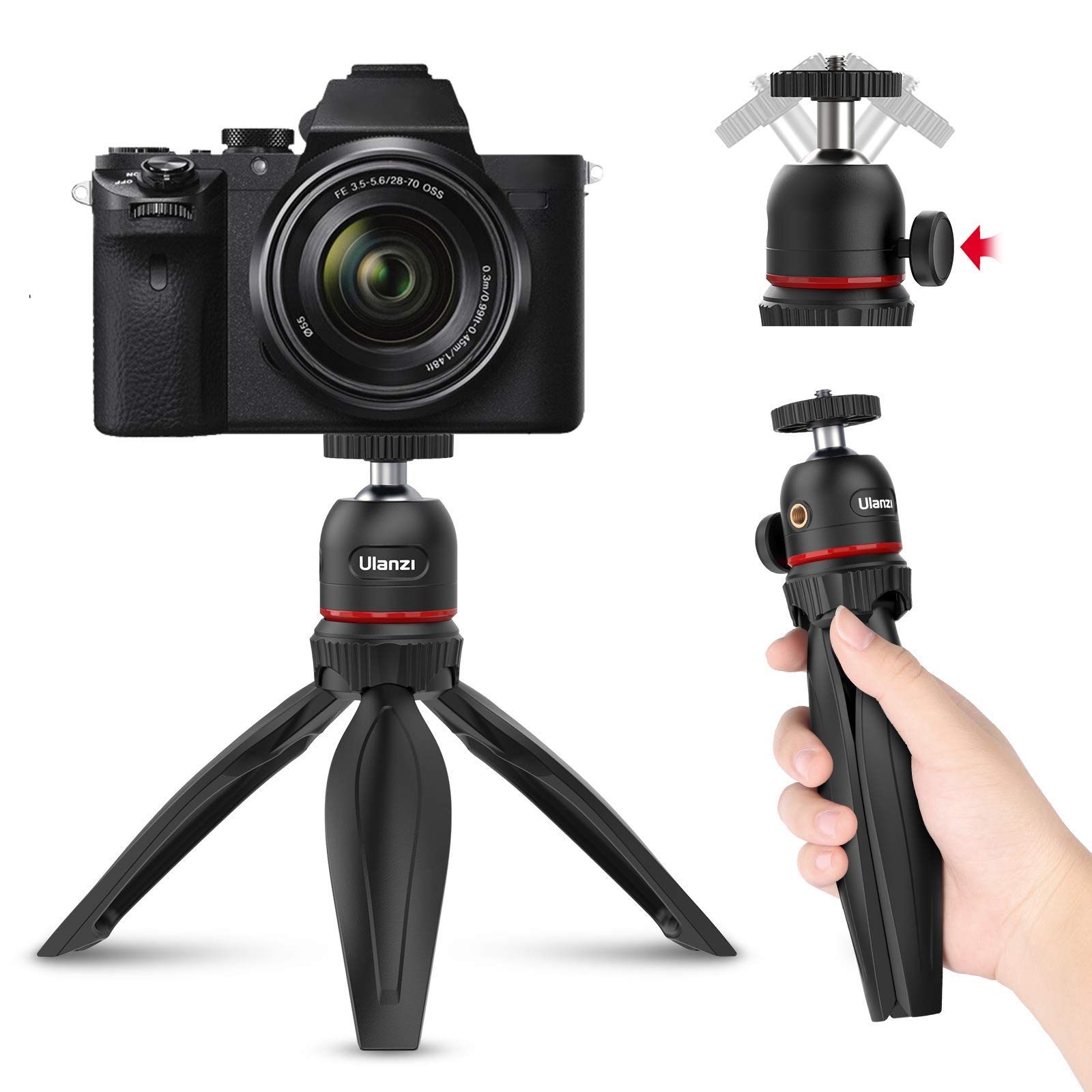 Ulanzi MT-17 камера мини Vlog штатив телефон карманный штатив-Трипод с ручкой Настольный штатив-Трипод стойка для iPhone веб-камеры проектор
