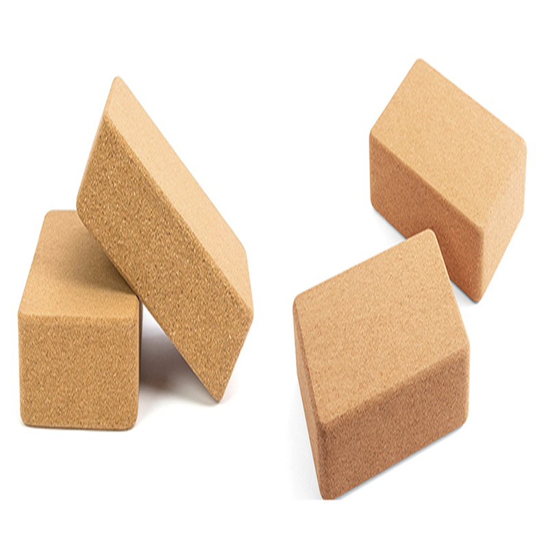 Real Wholesale Custom Cork Eco-friendly Yoga Block And Strap Set