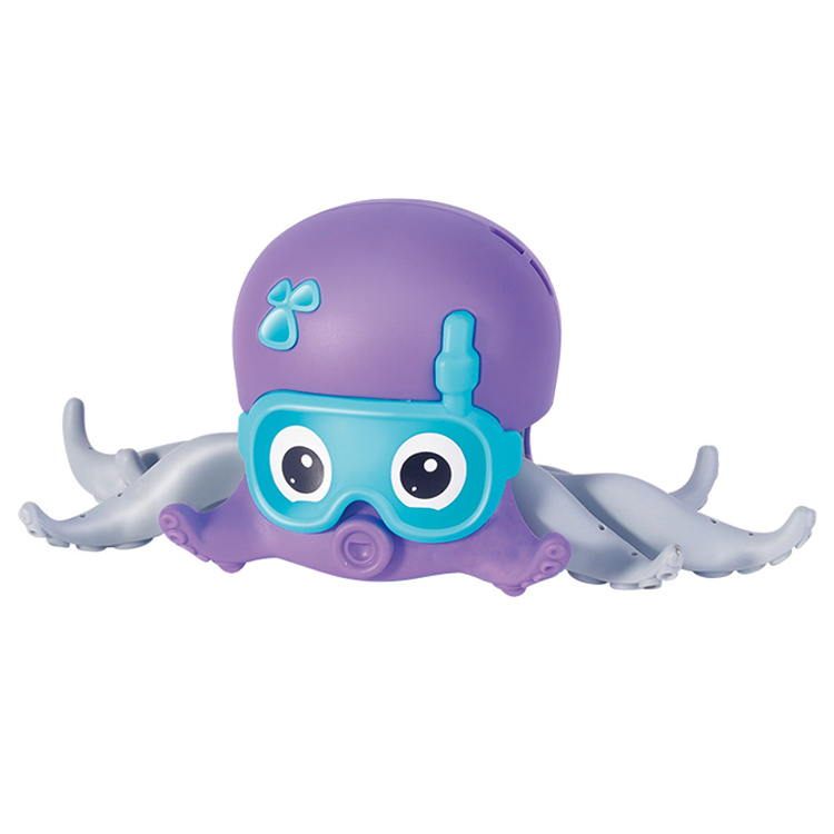 Purple octopus bath toy hoopla fun baby bathtime toys
