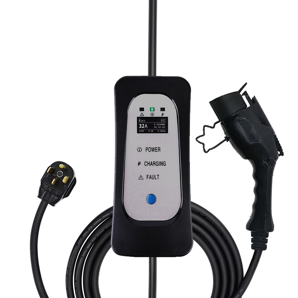 32A SAE J1772 mode 2 ev зарядное устройство для электрического автомобиля зарядный кабель