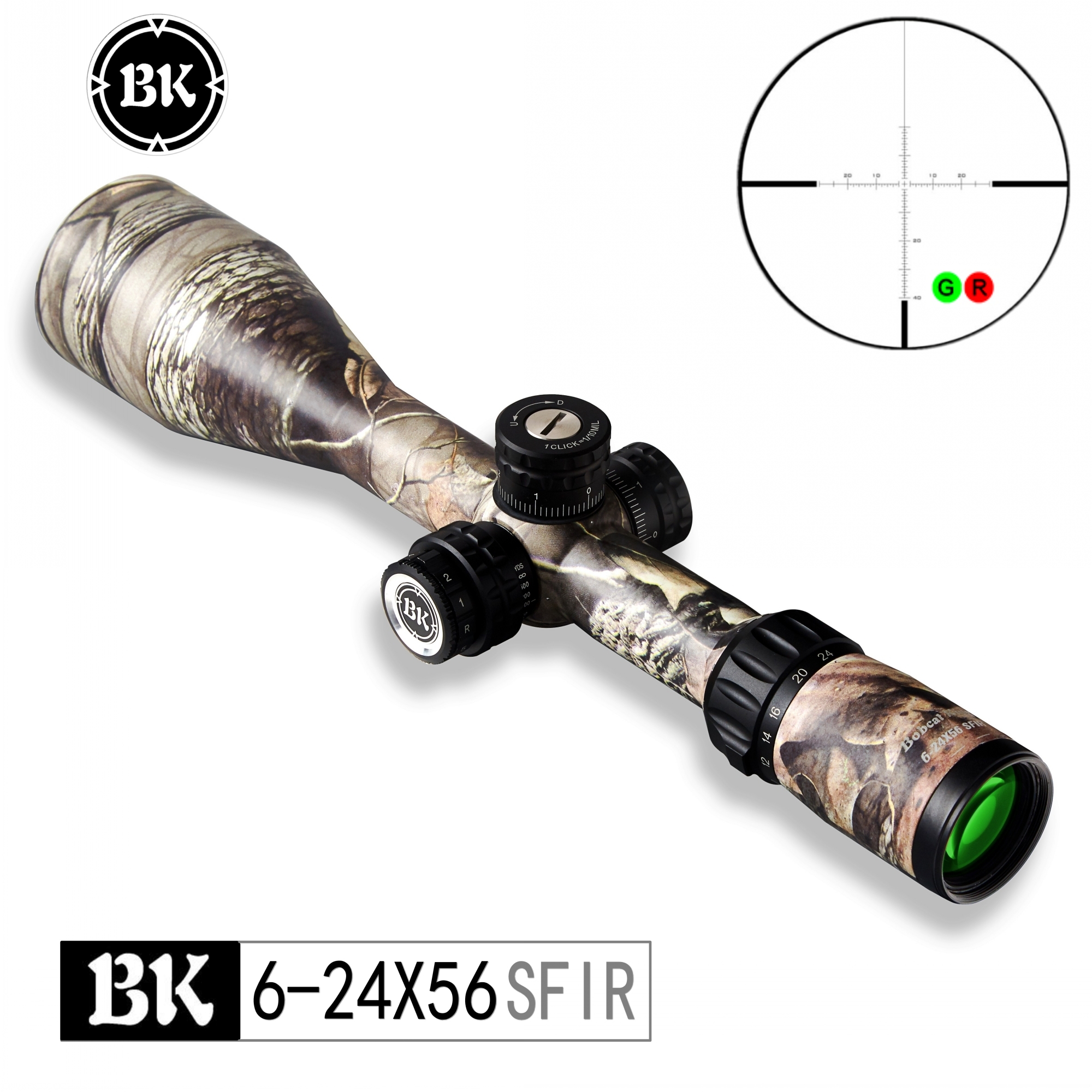 Мини-погрузчик Bobcat King 6-24X56 SFIR оптические прицелы страйкбол охотничий прицел светофор подсветка Снайпер Тактический оптический прицел