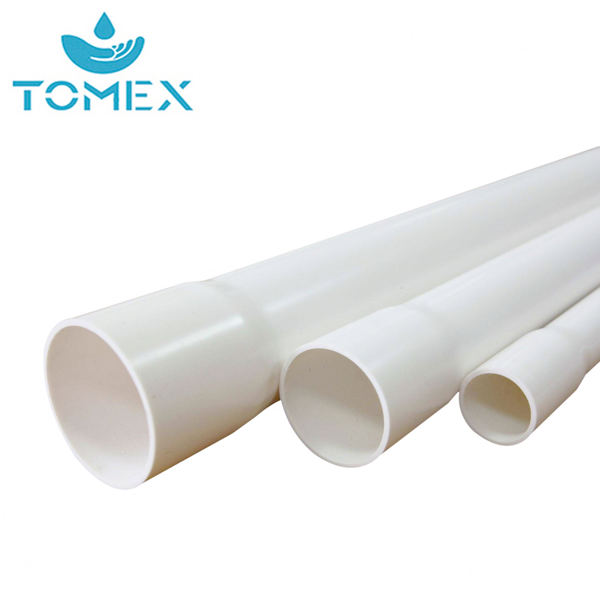 ASTM ПВХ труба U-pvc пластиковая труба sch40 или sch 80 1/2-6 дюймов труба с клиновидным концом