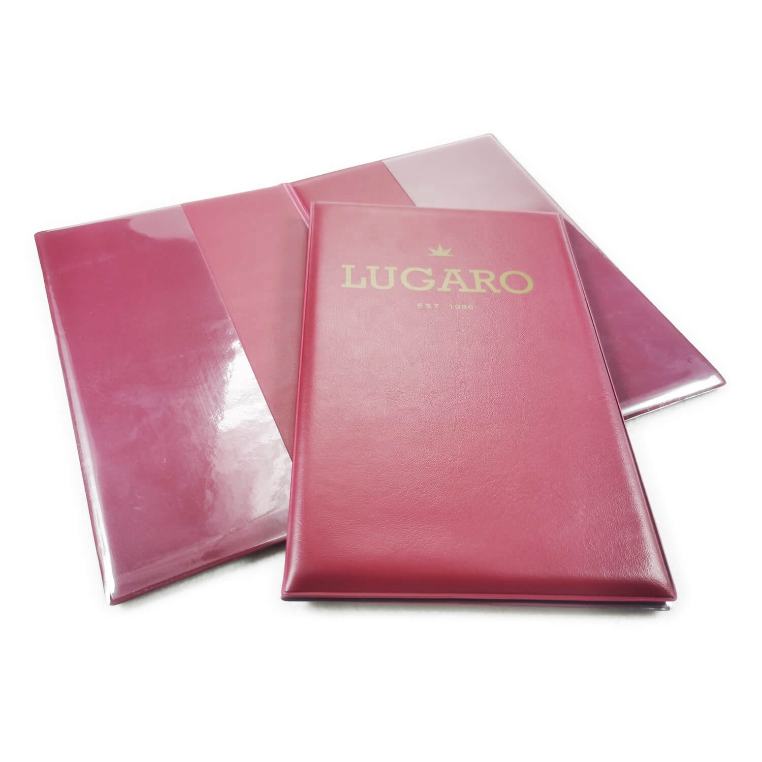 Custom Made Vinyl Folding Paper Holder, PVC Paper Folder, Plastic Certificate holder