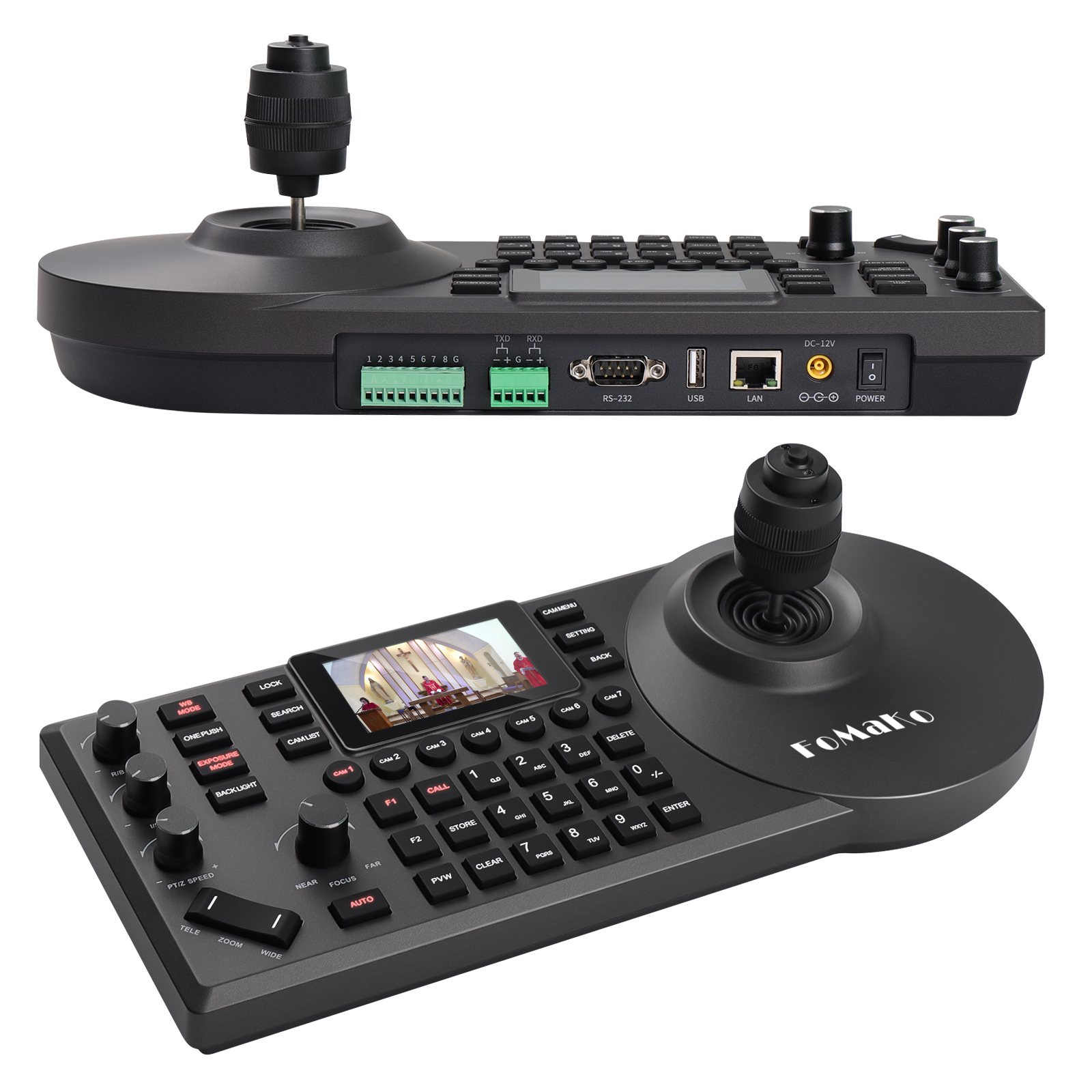 Best Price 2024 kc608pro PTZ Controller with 4D Joystick Broadcast Professional Video Production camera Controller