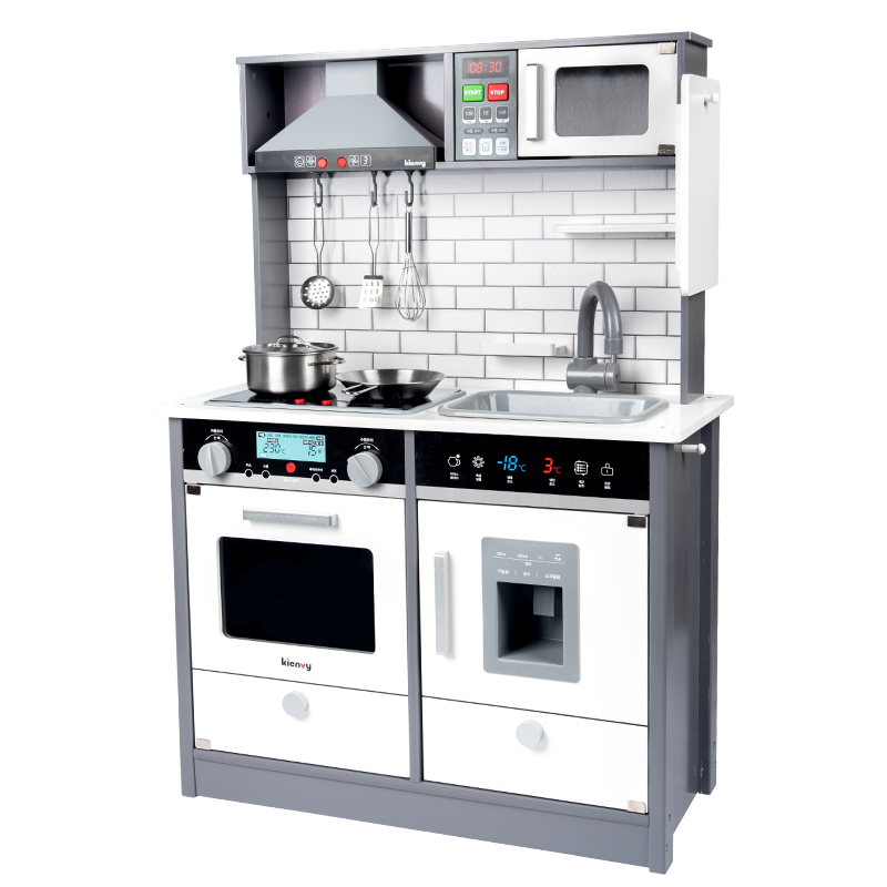 2021 popular new hot-sale wooden doll house for kids small kitchen indoor play