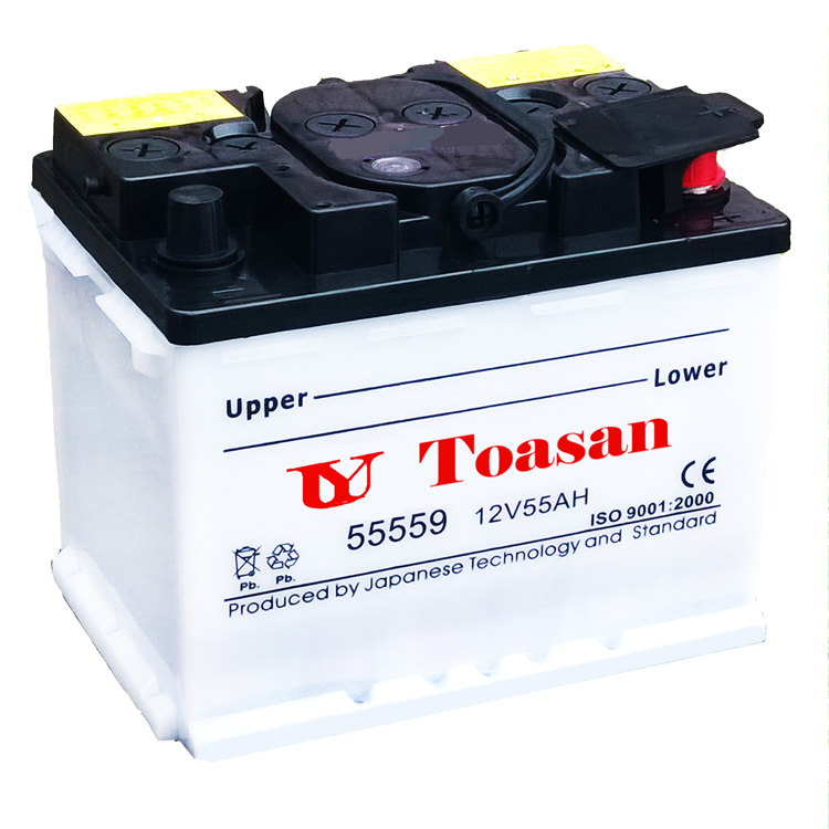 TOASAN Factory 12V 55AH сухозаряженный DIN 55 автомобильный аккумулятор-55559