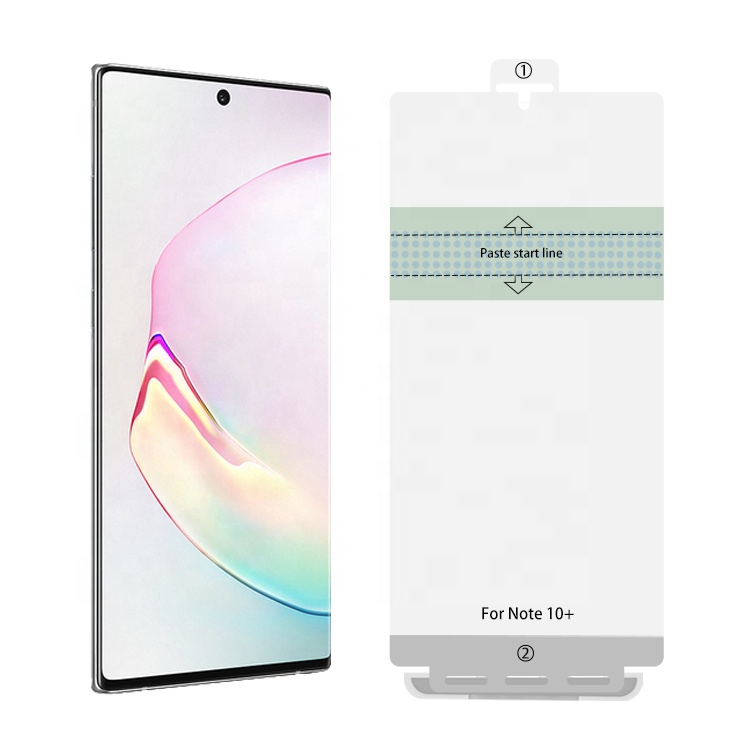 Новейшая модель; ТПУ материал 3D Защитная пленка для экрана для Samsung Galaxy Note 10 + края мобильного телефона полный охват пленка без пузырьков