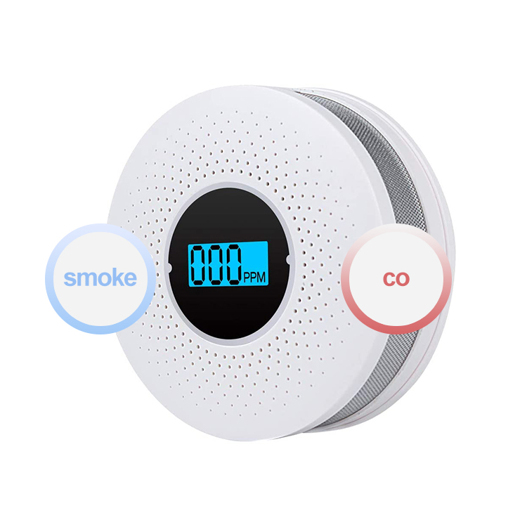 High accurate electrochemical sensor Carbon Monoxide High Accuracy Sound Warning And Digital Lcd Display Fire Alarm