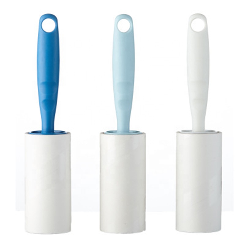 YUDA best selling Sticky viscosity Long plastic handle paper straight pet lint roller for pet hair and carpet
