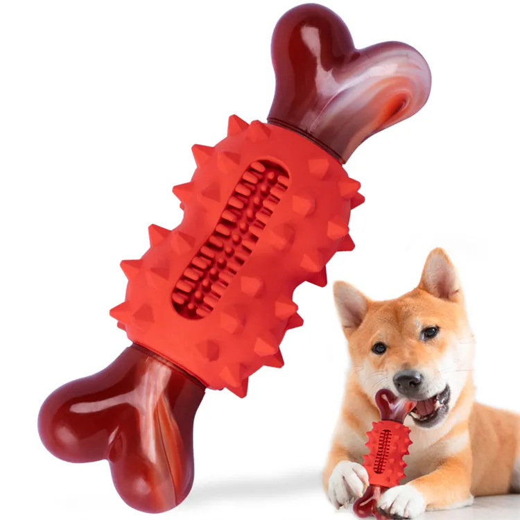 Amazon 2022 Hot Selling Pet Toy Factory Wholesales Toughest Natural Rubber Dog Bones Interactive Dog Toys For Dogs-Teeth