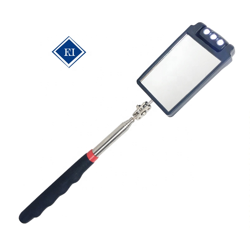 Hot Sale Car inspection mirror/Telescopic inspection mirror with 3 LED light