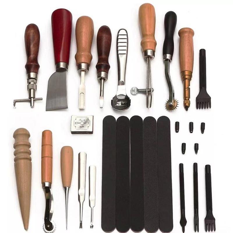 18pcs wallets making craft leather hand tools set