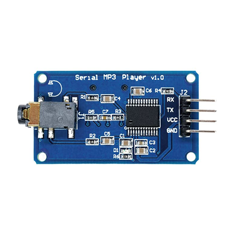 Поддержка MP3 / WAV Micro SD/SDHC Card YX5300 UART Control серийный модуль MP3 музыкального плеера