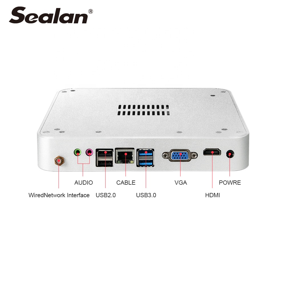 SEALAN 45W компьютерная платформа мини ПК intel для настольных ПК Windows 10 computadores portatil gamer Мини ПК чехол