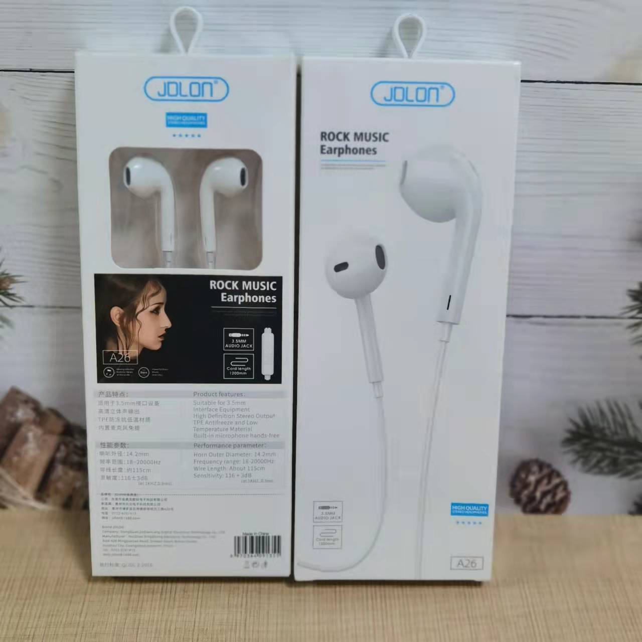 Розничная упаковка модные 3,5 мм проводные наушники handfree