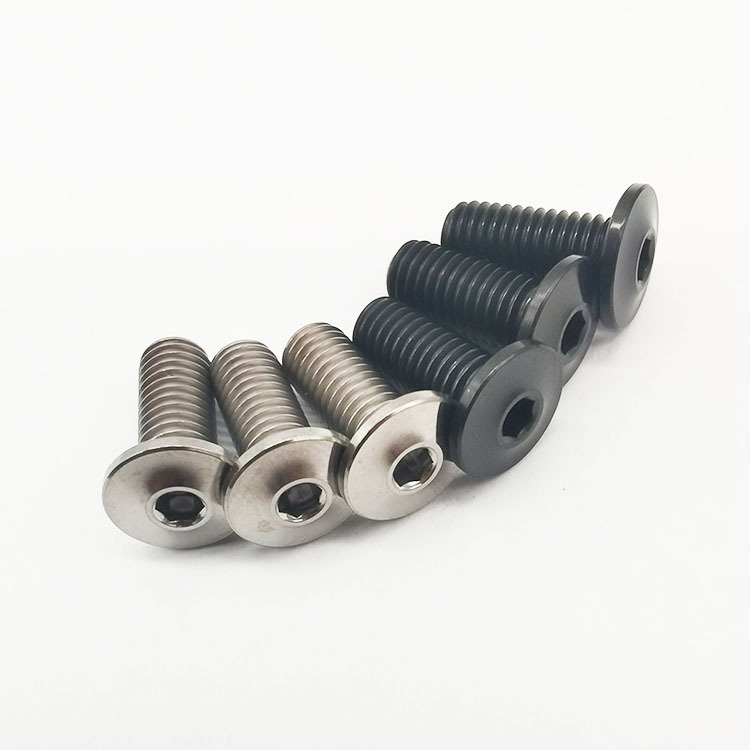 Wholesale Black Ultra-Low Profile Titanium Bottle Cage Bolts