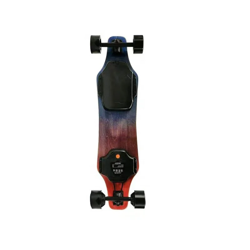 Street cruising longboard younsters riding 5A battery 37V 185W 4 wheels 90mm PU dual hub motors dec electric skateboard complete