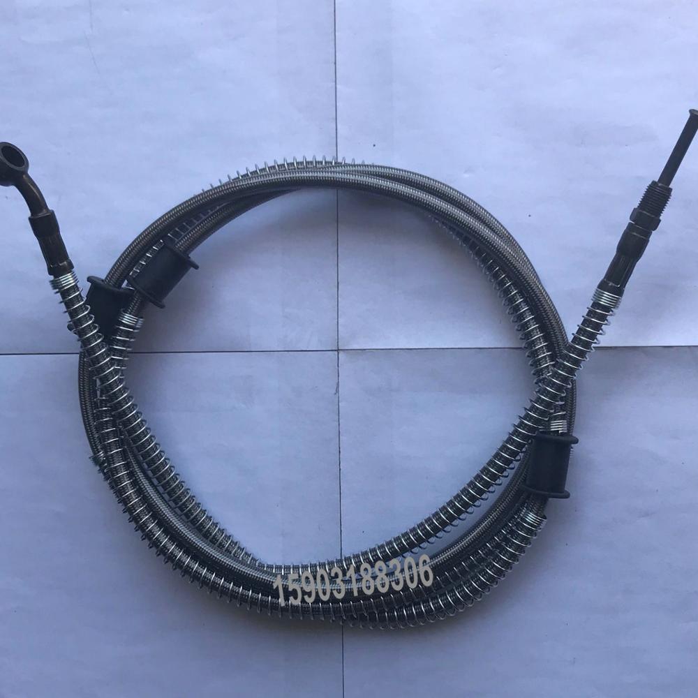 Auto Parts AN3 Hydraulic Reinforced Stainless Steel Braided Motorcycle Brake Oil Hose Line With 28Degree Banjo Male Fittings