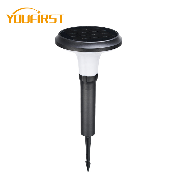 Aluminum Abs Pathway Courtyard Park Garden Outdoor Ip65 Bollard 5w Led Solar Lawn Lamp