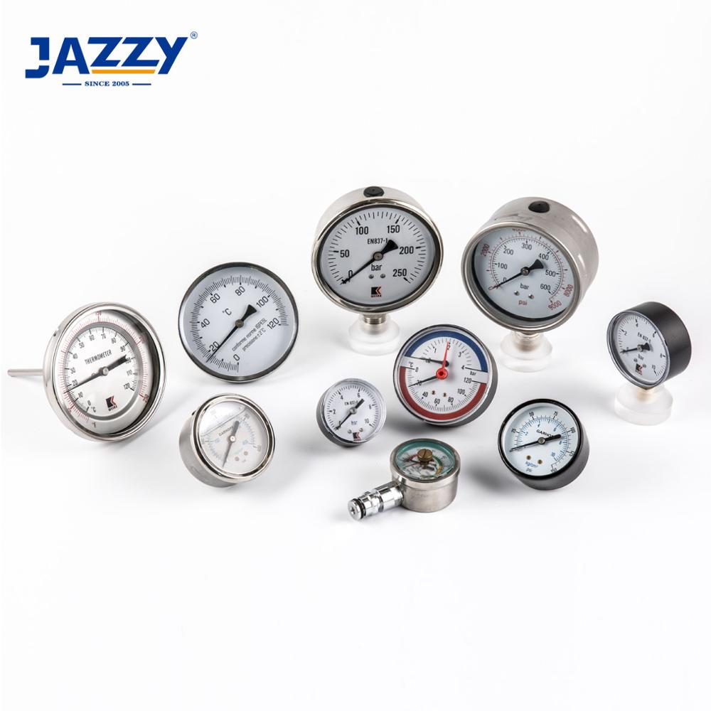 Цифровой манометр JAZZY, измеритель температуры, дифференциальное давление/топливо/мини/магнитный/силиконовый манометр