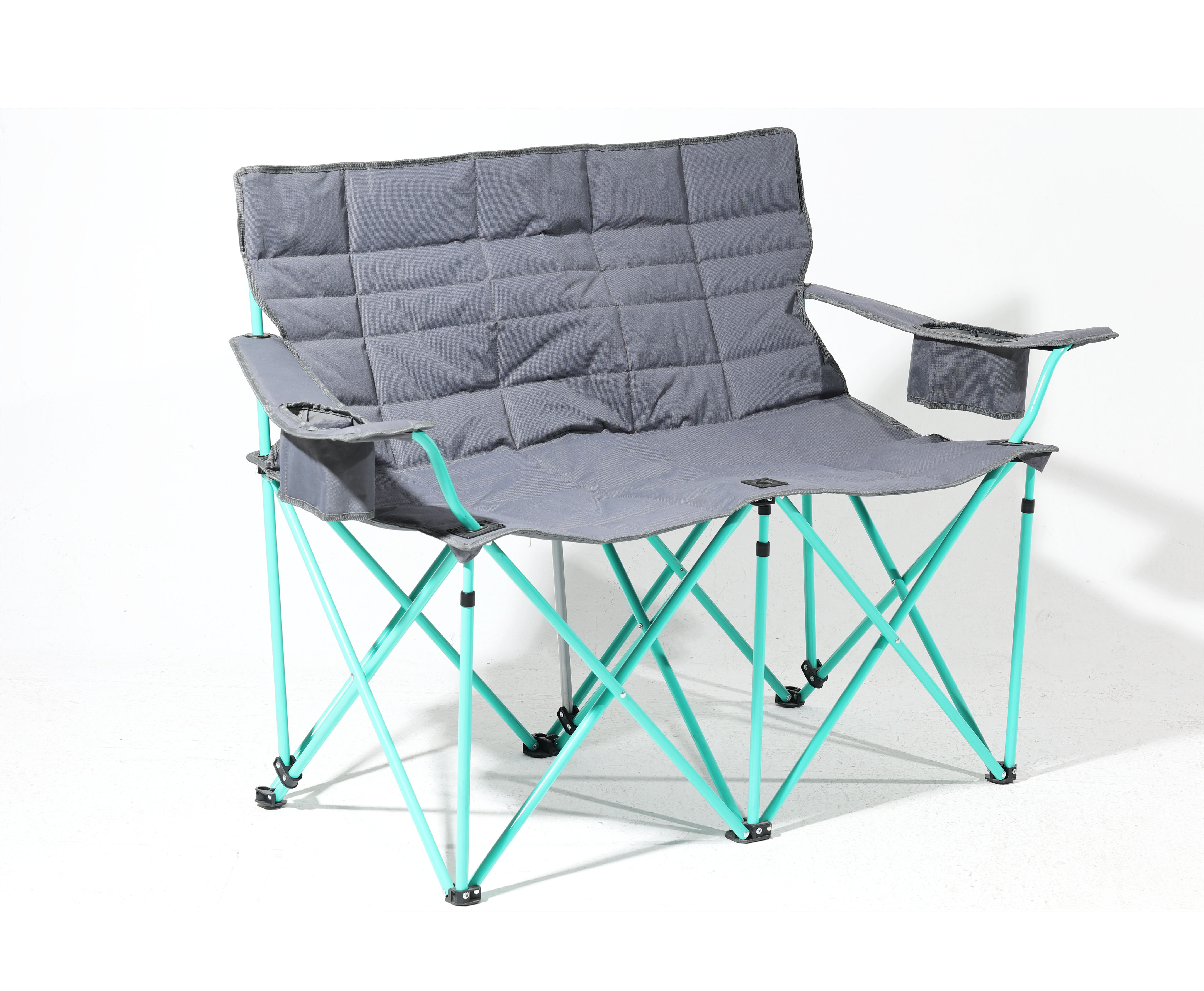Outdoor portable beach camping chair outdoor logo printing with double folding chair