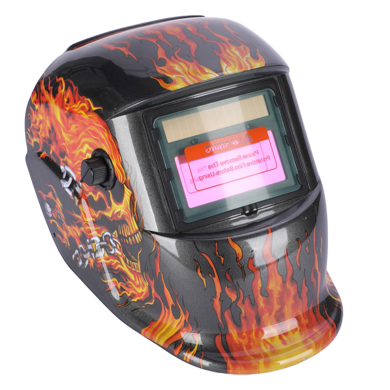 Lightweight Cartoon Pictures Infrared And Ultraviolet Protection Durable Welding Auto Darkening With Helmet