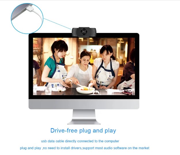 Лидер продаж на Amazon, веб-камера hd 1080p plug n play с микрофоном