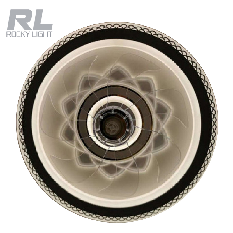 Rocky-Light 56W low-power, multi-style LED ceiling fan with three-speed dimming and wind speed optional
