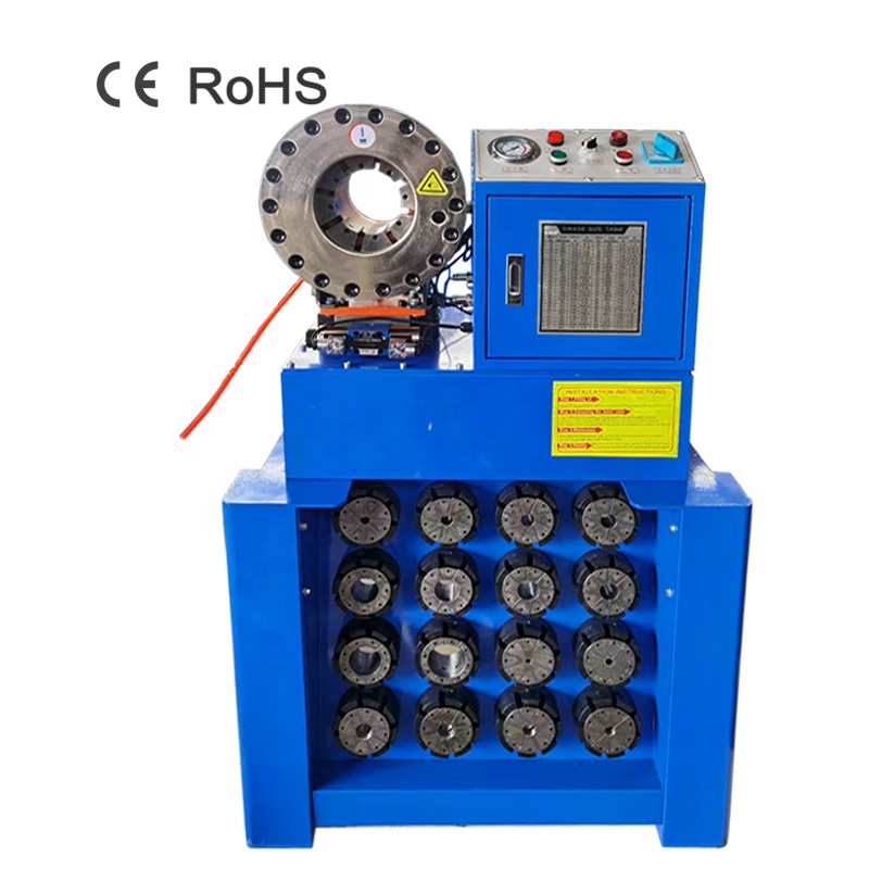 p32 hydraulic cable fitting hose crimping machine quick die set change and machine stand with best price for sale