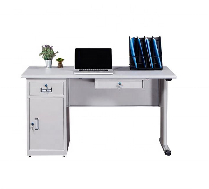 modern simple design steel office furniture table computer desk