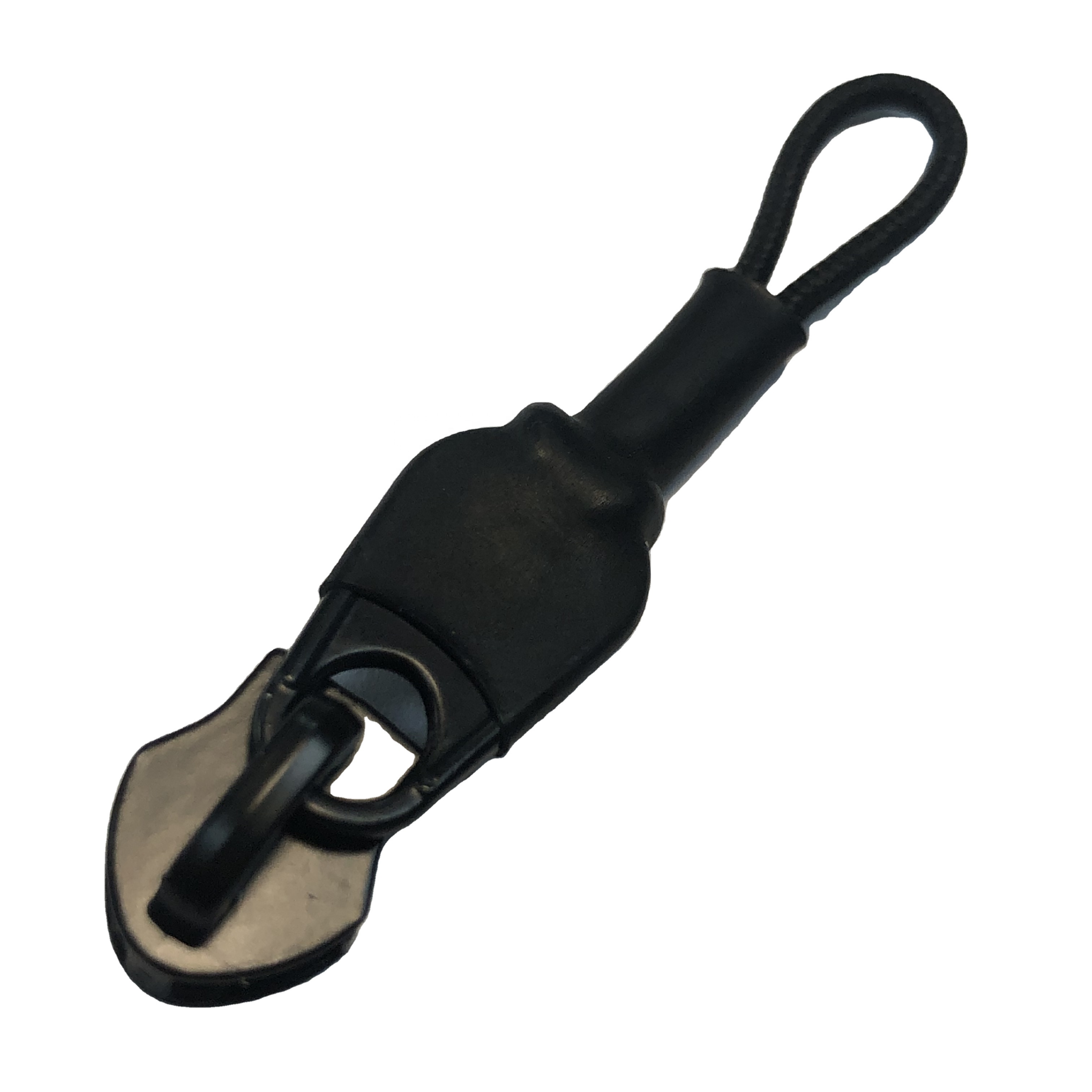 5#High quality black cord with zinc alloy smooth zipper fashion coat boots