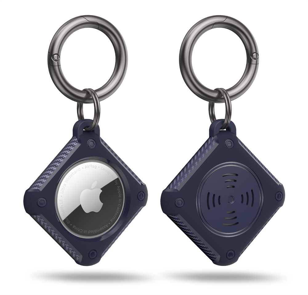 Роскошный чехол из углеродного волокна для Apple airtag, защитный чехол для Apple Locator Tracker, устройство против потери, защитный чехол для брелока