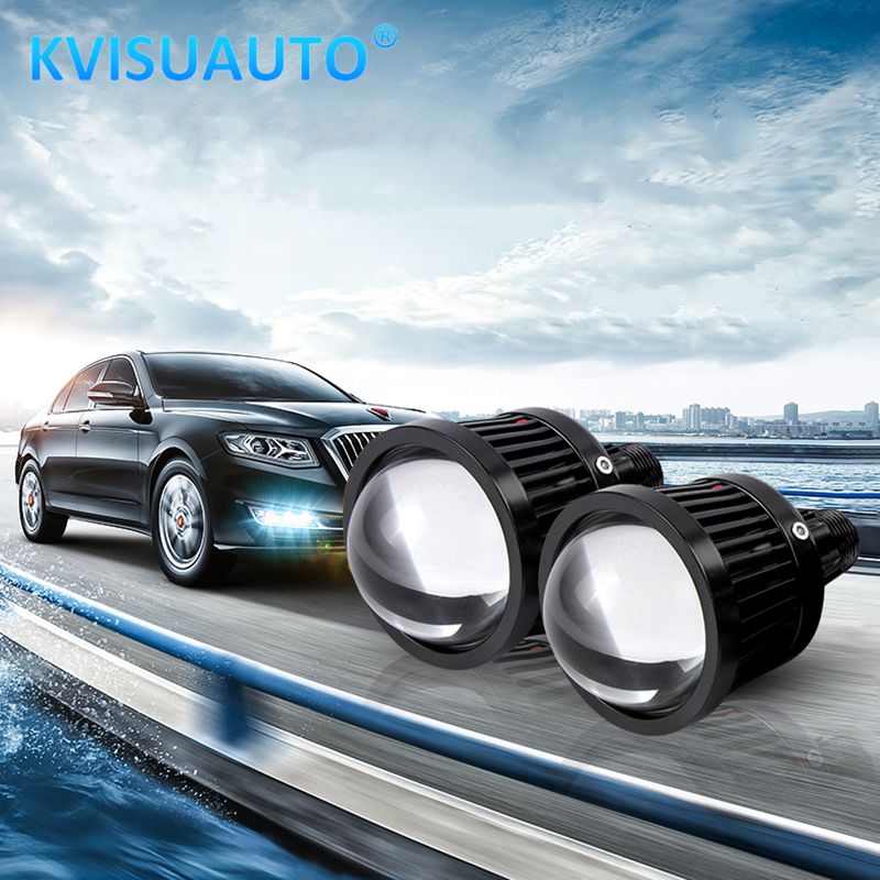CQL KVISUAUTO светодиодные фары дальнего света для H11 H7 9005 9006, водонепроницаемый противотуманный прожектор 6000K 25 Вт Devil Eyes