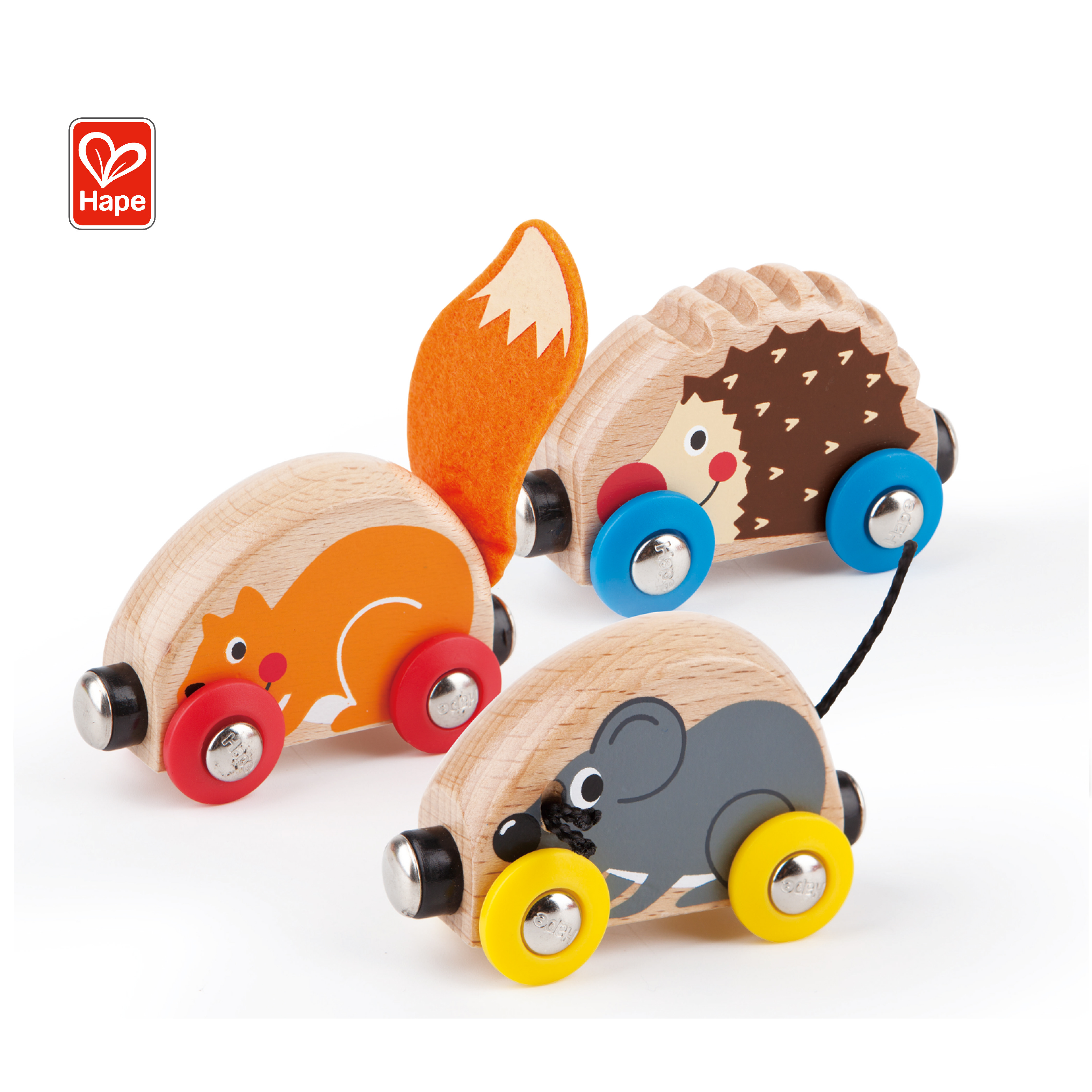 Hape тактильные животных деревянная железная дорога поезд магнитный Набор деревянные игрушки