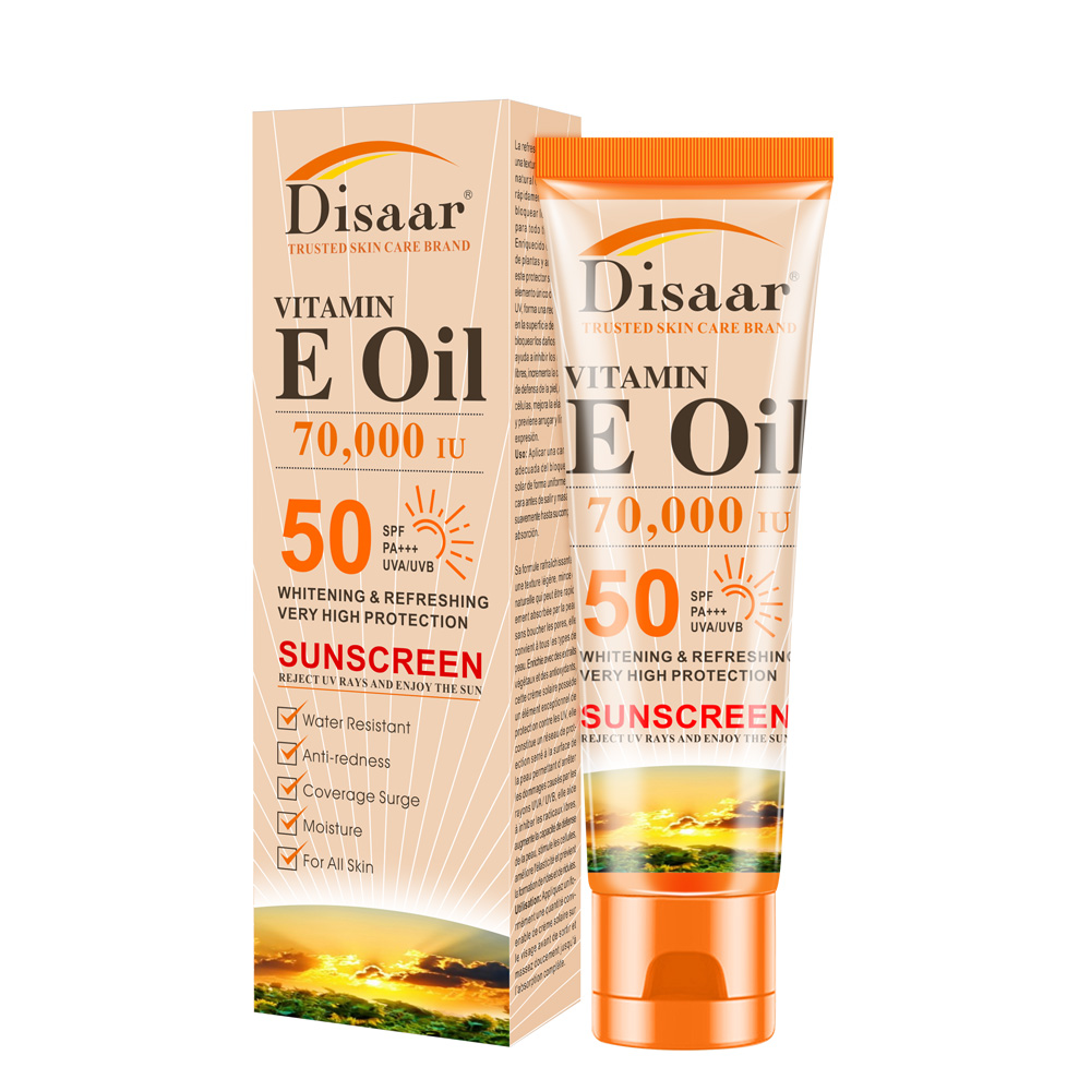 Healthy Natural Vitamin E Best and Coverage Moisturizer SPF 50 Organic screen For All Skin