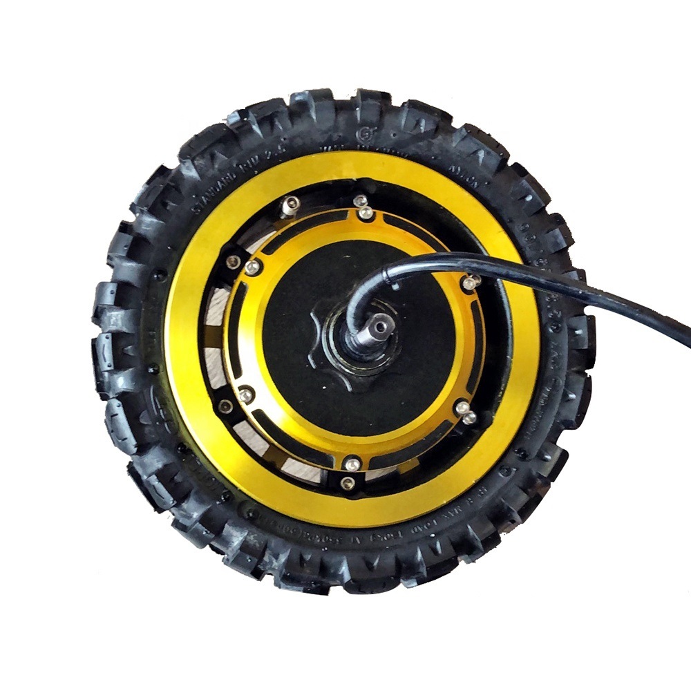 60V 1600W 3000W 11 дюймов быстрая скорость скутер Алюминиевая Передняя Ступица колеса мотор с золотой цвет