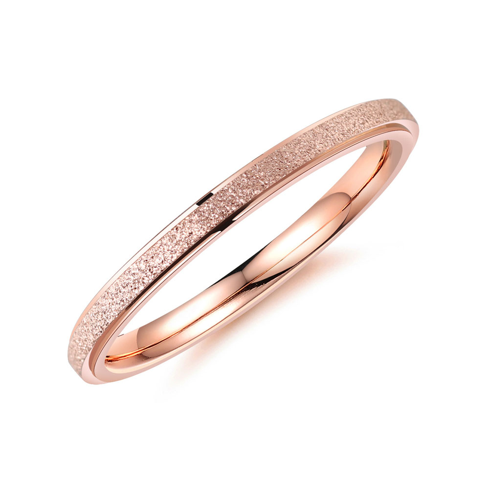 2021 Fine Jewelry Dull Polished Stainless Steel Tail Ring