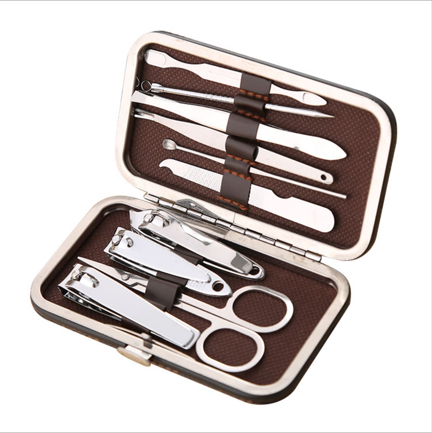 Promotional Gifts Customizable 7 Piece Nail Set Household Beauty Manicure Tool Portable Nail Clipper Set