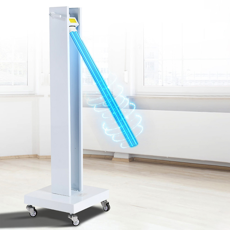 Hospital Disinfection Air Ozone Removable UV UVC Sterilizer Ultraviolet Lamp Trolley With Remote Control