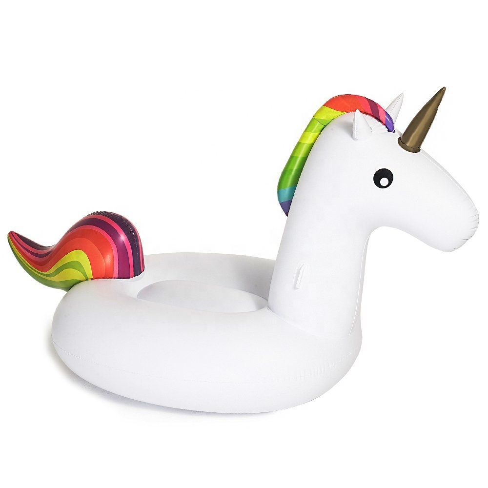 hotest promotional price animal pool plastic unicorn float ride on beach toy