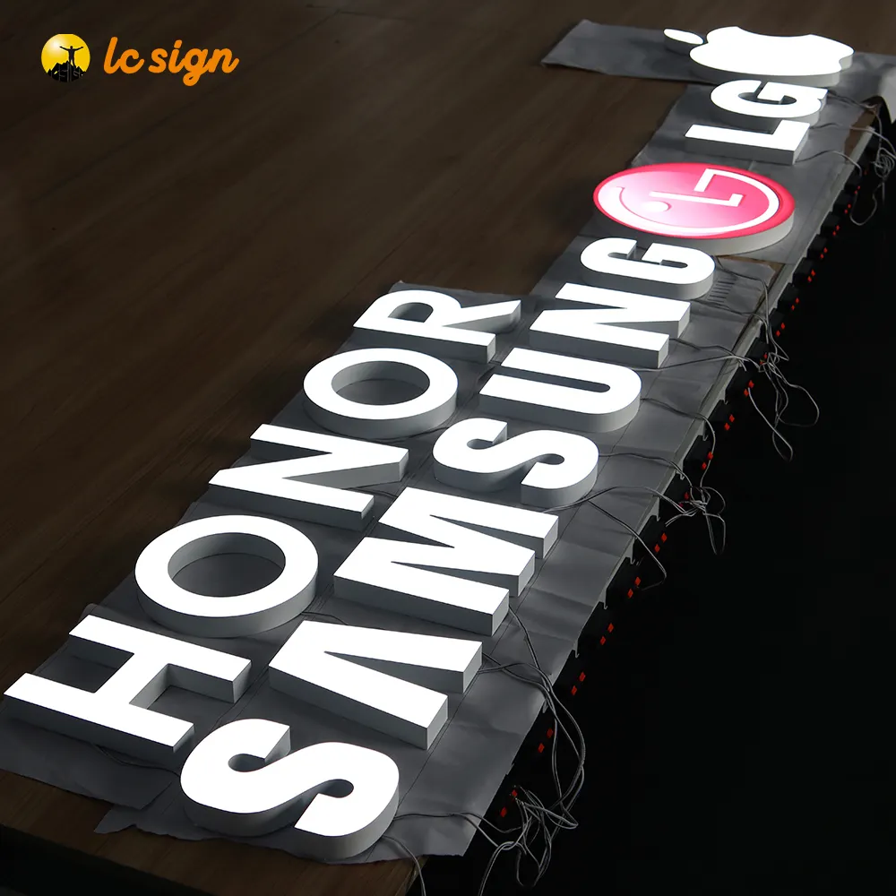 Manufacturer Custom Outdoor Light Led Store Front Signs Illuminated Letter Led Channel Letters Signs