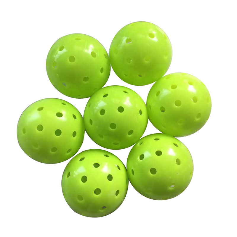 Наружные шары Pickleball, 40 отверстий, зеленые шарики для маринования, прочный шар с приятным прыжком, Pickleballs, специально разработанные для судов