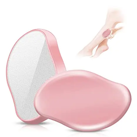 Women and Men Reusable Remover Magic Painless Exfoliation Hair Removal Tool for Back Arms Legs Pink Crystal Magic Hair Eraser