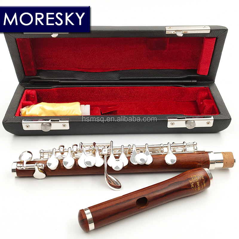 MORESKY красное дерево Piccolo C Ключ Мельхиор Флейта посеребренные ключи Redwooden/Grenadilla материал корпуса