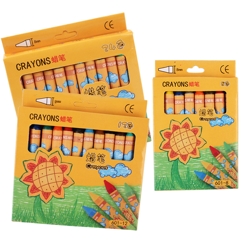 Custom crayons for children kids wax crayons coloring beeswax crayons set for coloring book