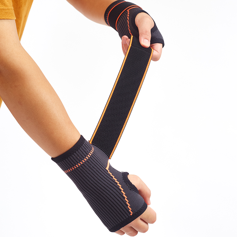 Adjustable wrist protection wrist support brace custom logo wrist wraps for sprain strain