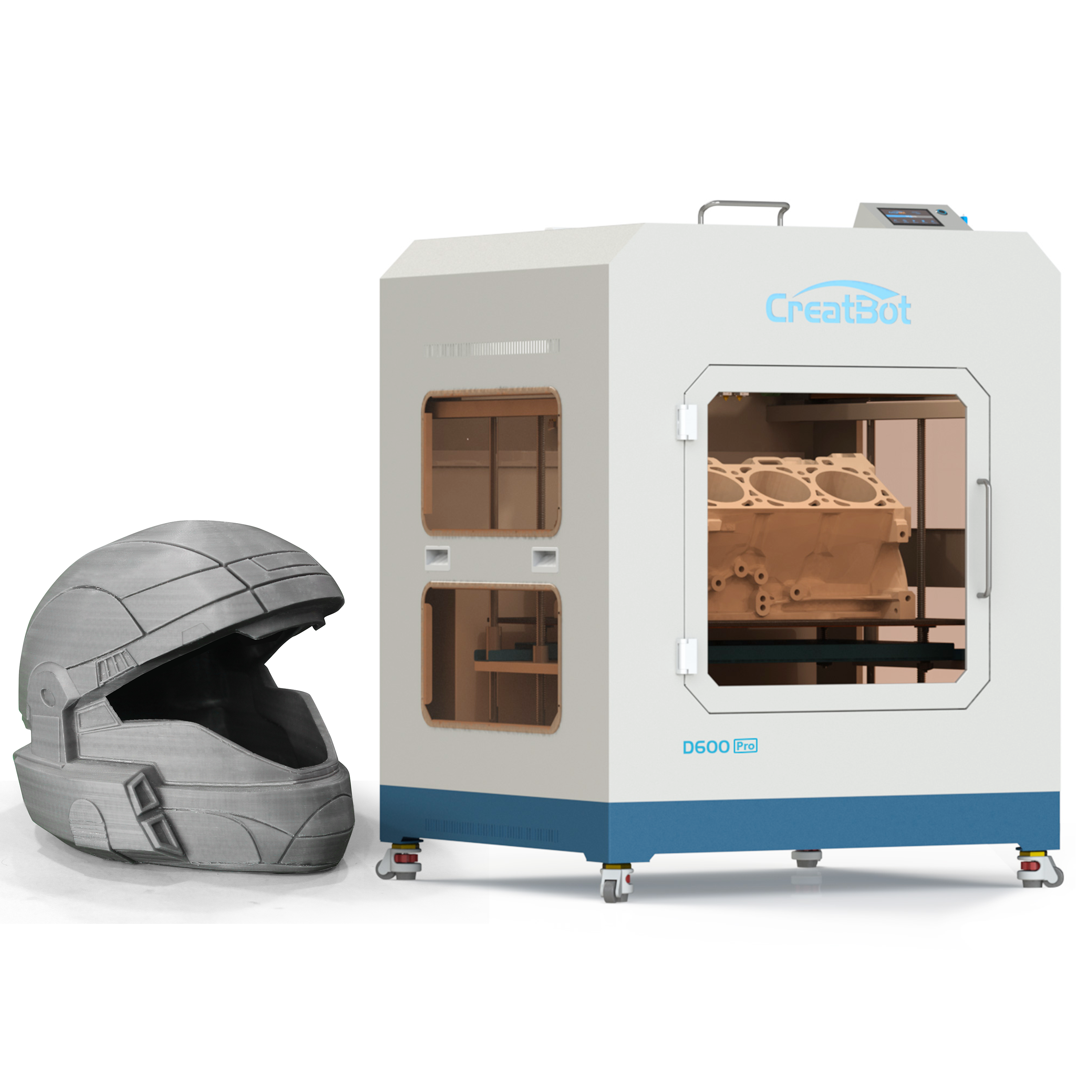 3D принтер большой CreatBot D600PRO 600*600*600 мм 3D принтер для строительства дома FDM широкоформатный принтер impresoras 3d принтер